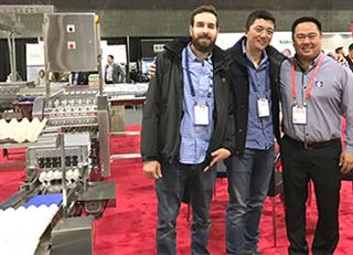 Customers from several countries visit Yamasa`s booth at IPPE 2018